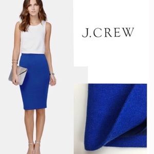 J. Crew Cobalt Blue The Pencil Skirt